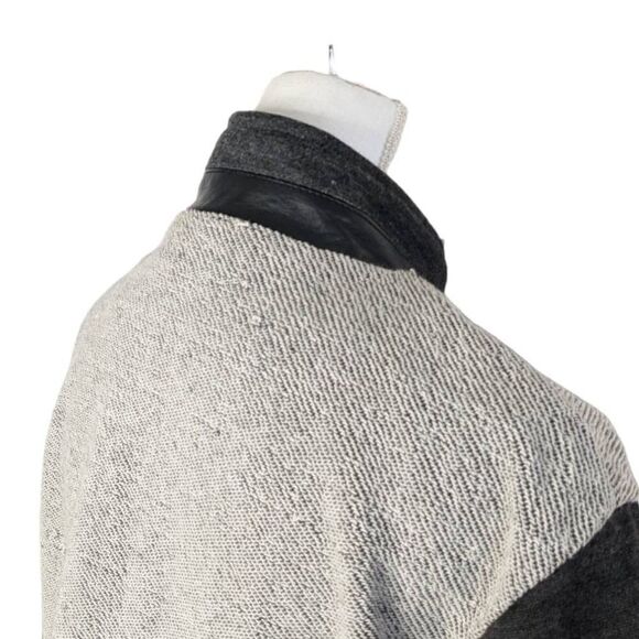 ParkHurst coat womens medium gray button down oversized business career academia - Picture 4 of 13